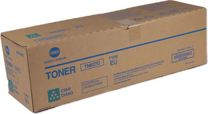 Toner Konica Minolta TN-627 ACVV450, njësi toner origjinale, cyan
