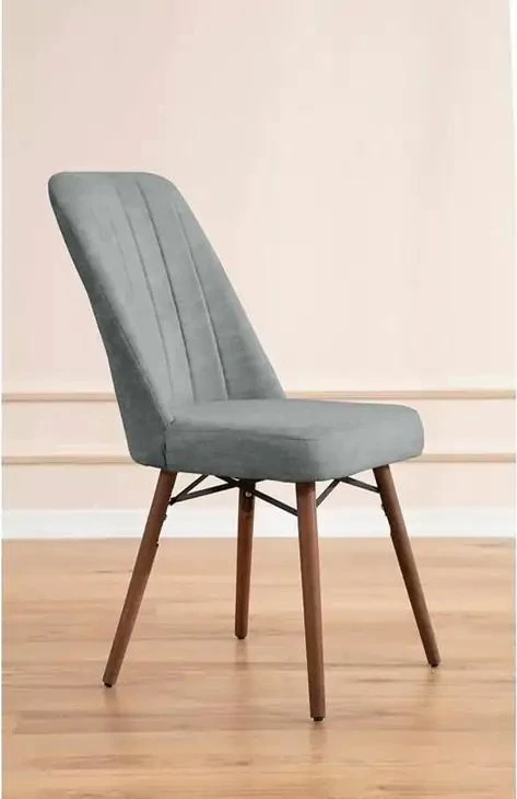 Tavolinë me karrige, zgjatshme, 7 copë, Skye Decor, Lidyana, ngjyrë gri