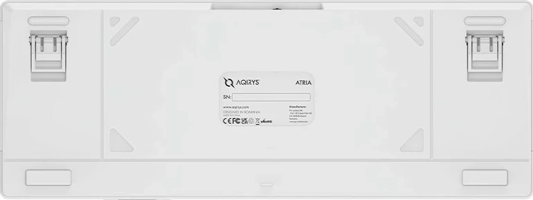 Kasë mekanike Aqirys Atria, 96%, 95 taste, RGB, USB Type-C, e bardhë