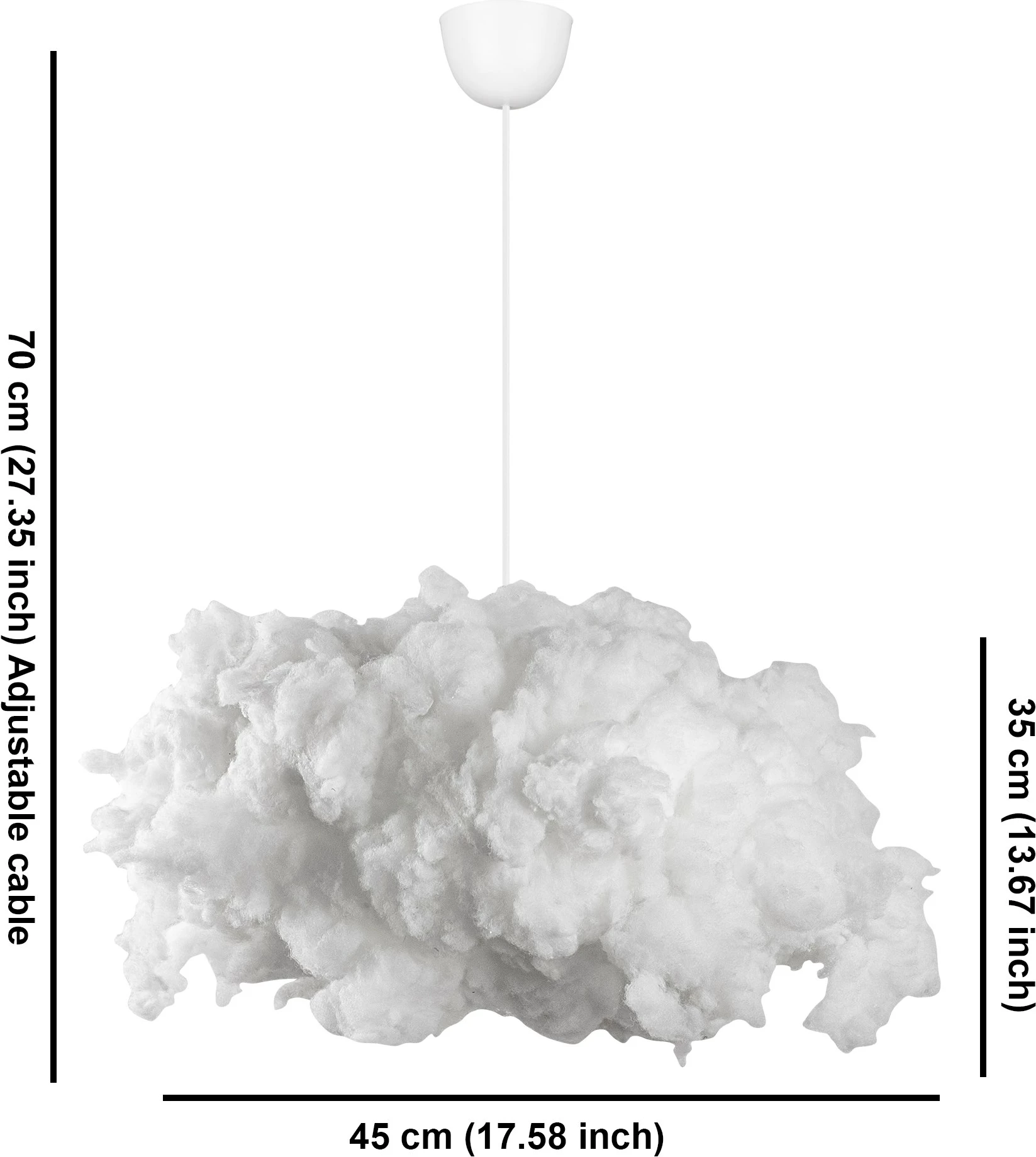 Llambë tavani Opviq, Cloud, e bardhë