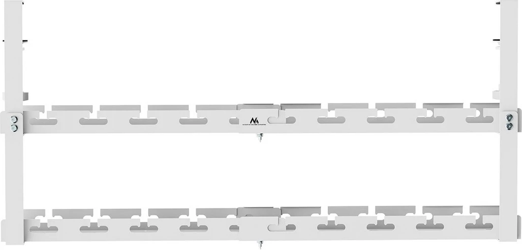 Organizues kabllosh nën tavolinë Maclean MC-102 W, 2 nivele, çelik, i bardhë