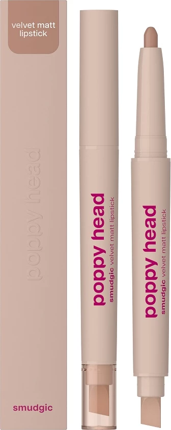 Laps për buzë Poppy Head Smudgic Matte për femra 02 Spellbound Nude 0.85g