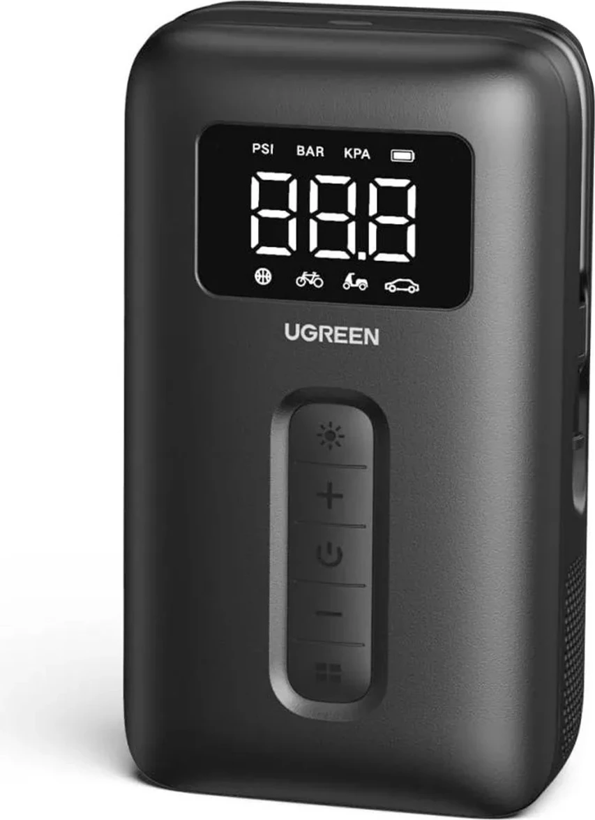 Kompresor ajri Ugreen CD259 me bateri dhe dritë LED, i zi