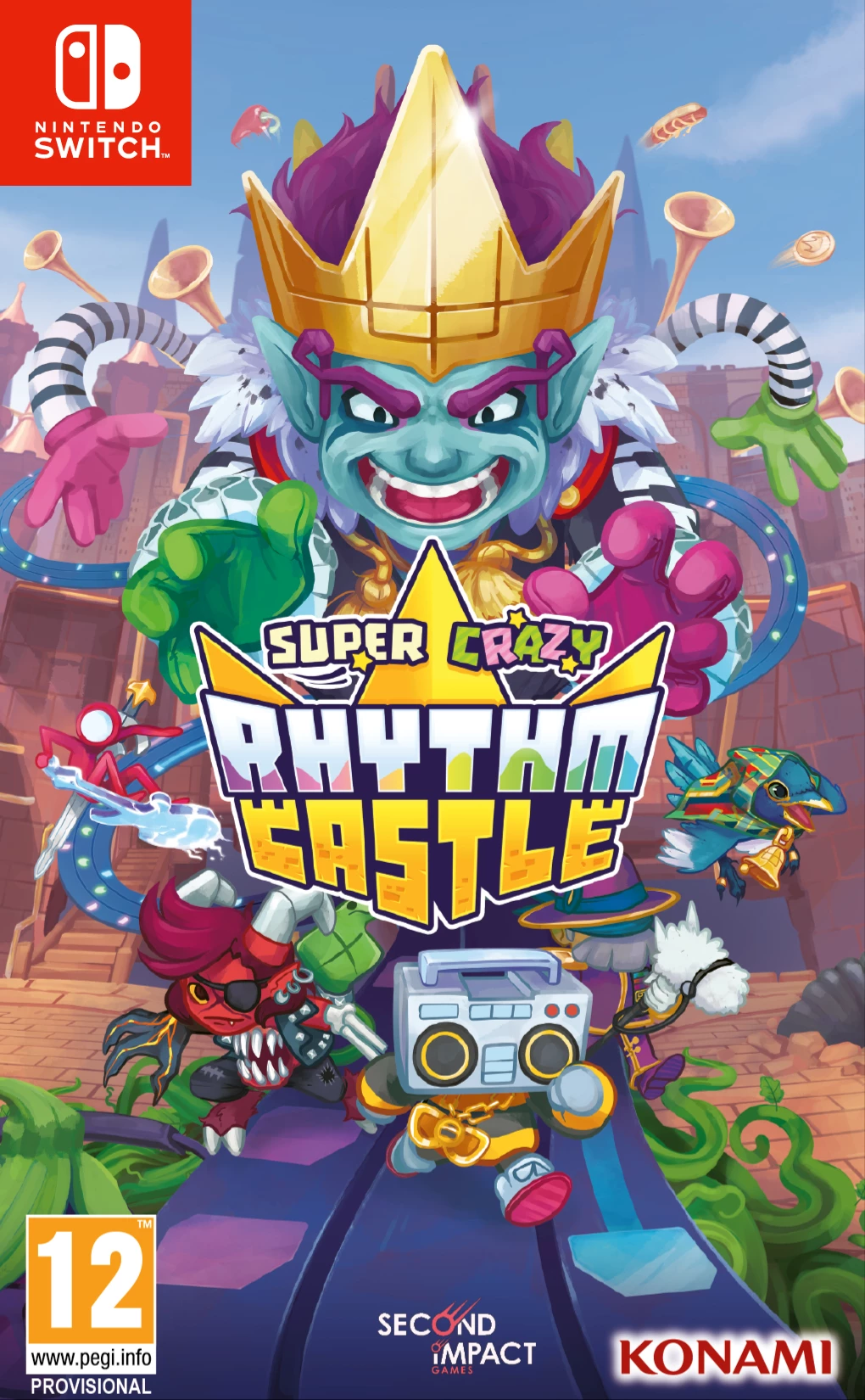 Lojë Nintendo Switch Konami Super Crazy Rhythm Castle, PEGI 12