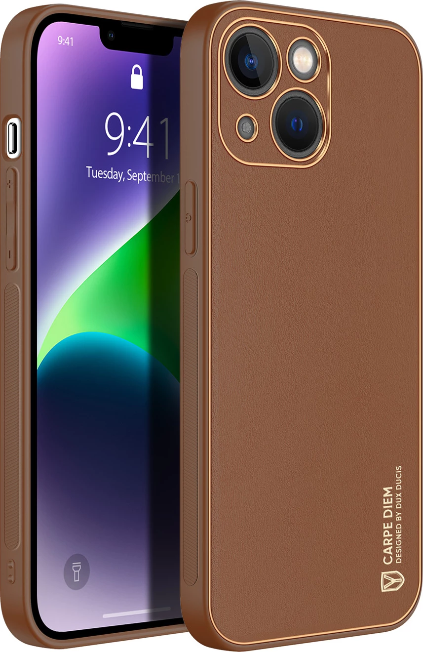 Mbështjellës Dux Ducis Yolo për iPhone 14 Plus, Kafe