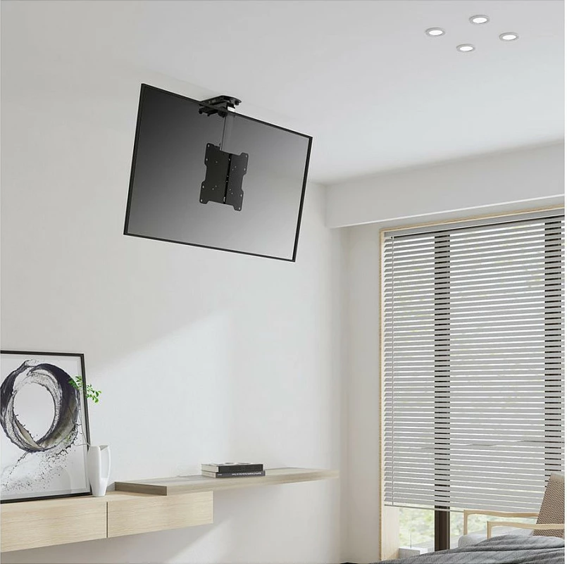 Mbajtëse tavan VALUE 17.99.1186 për TV/Monitor 17"-37", VESA 75x75-200x200, rrotulluese/tilt, e zezë