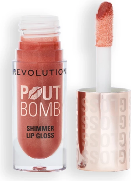 Revolution - Shimmer Lip Gloss Pout Bomb - Nude Glow