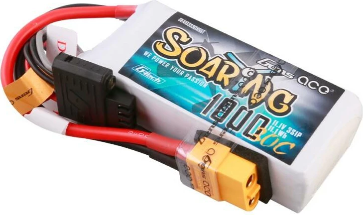 Bateri LiPo Gens ace G-Tech Soaring 1000mAh 11.1V 30C, e bardhë