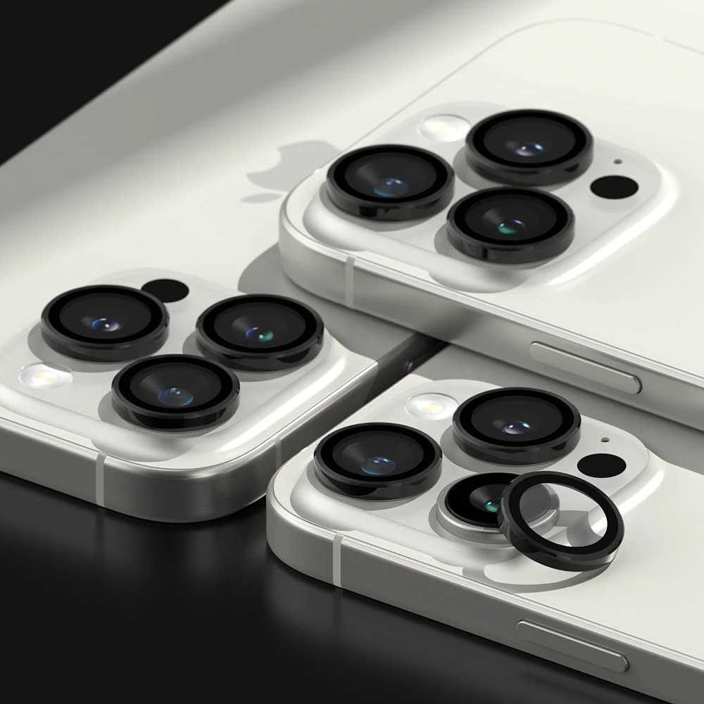 Mbrojtës kornize kamere Ringke për iPhone 16 Pro / 16 Pro Max, 2 copë, Zi