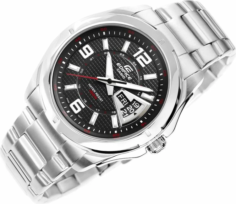 Orë dore për meshkuj CASIO, e zezë