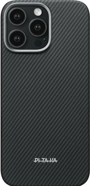 Mbështjellës Pitaka MagEZ Case 6 600D për iPhone 16 Pro, MagSafe, aramid 600D, i zi/gri 5