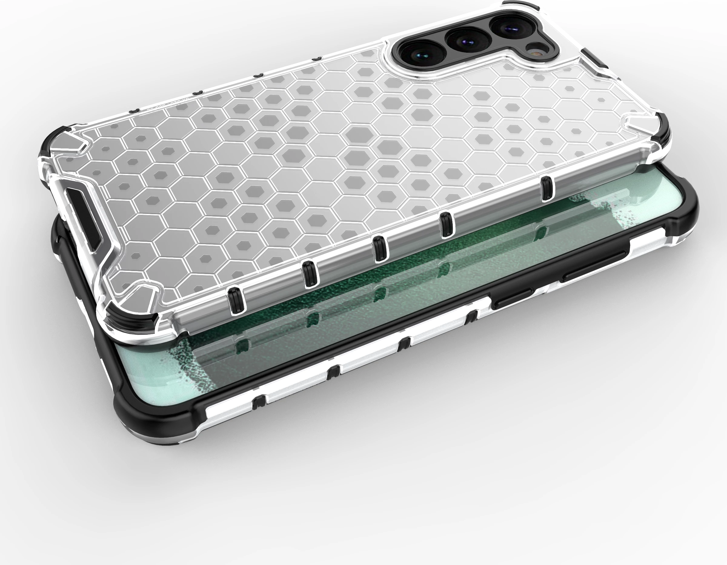 Mbështjellës Hurtel Honeycomb për Samsung Galaxy S23+, transparent