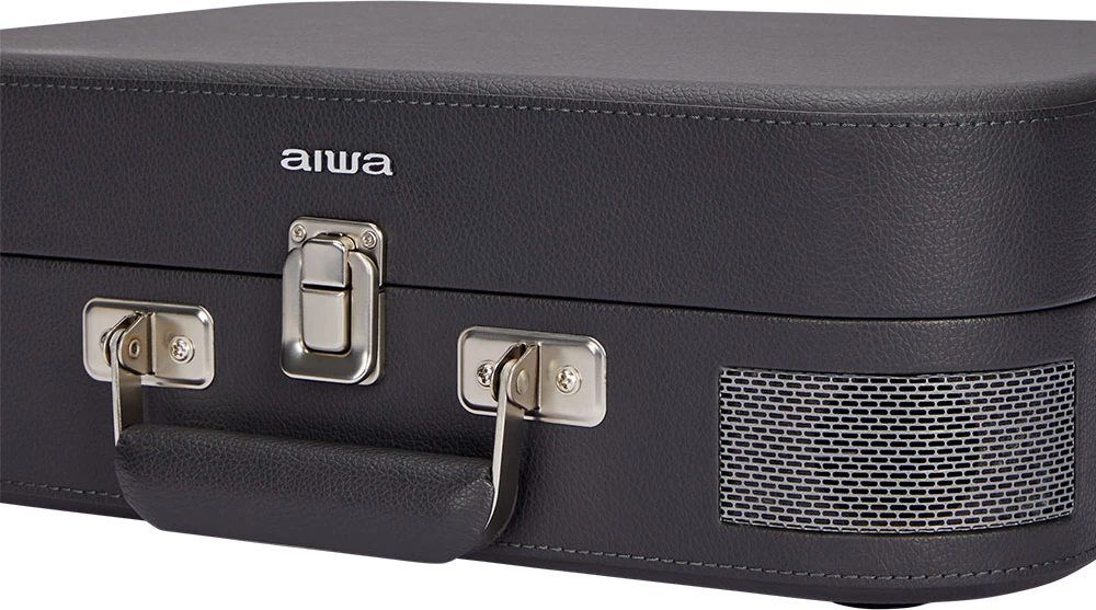 Gramofon Aiwa Vintage VPX-1951TN, Bluetooth 5.0, USB, altoparlantë të integruar, i zi