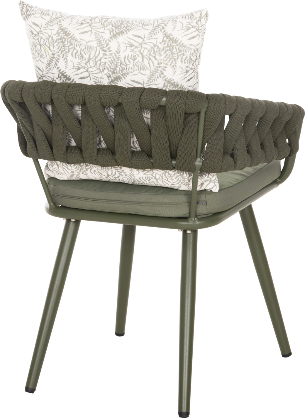 Karrige alumini CAMDEN FH6141.09 jastëk shpine me dizajn print-dritë ulliri 56x60x72-87Hcm