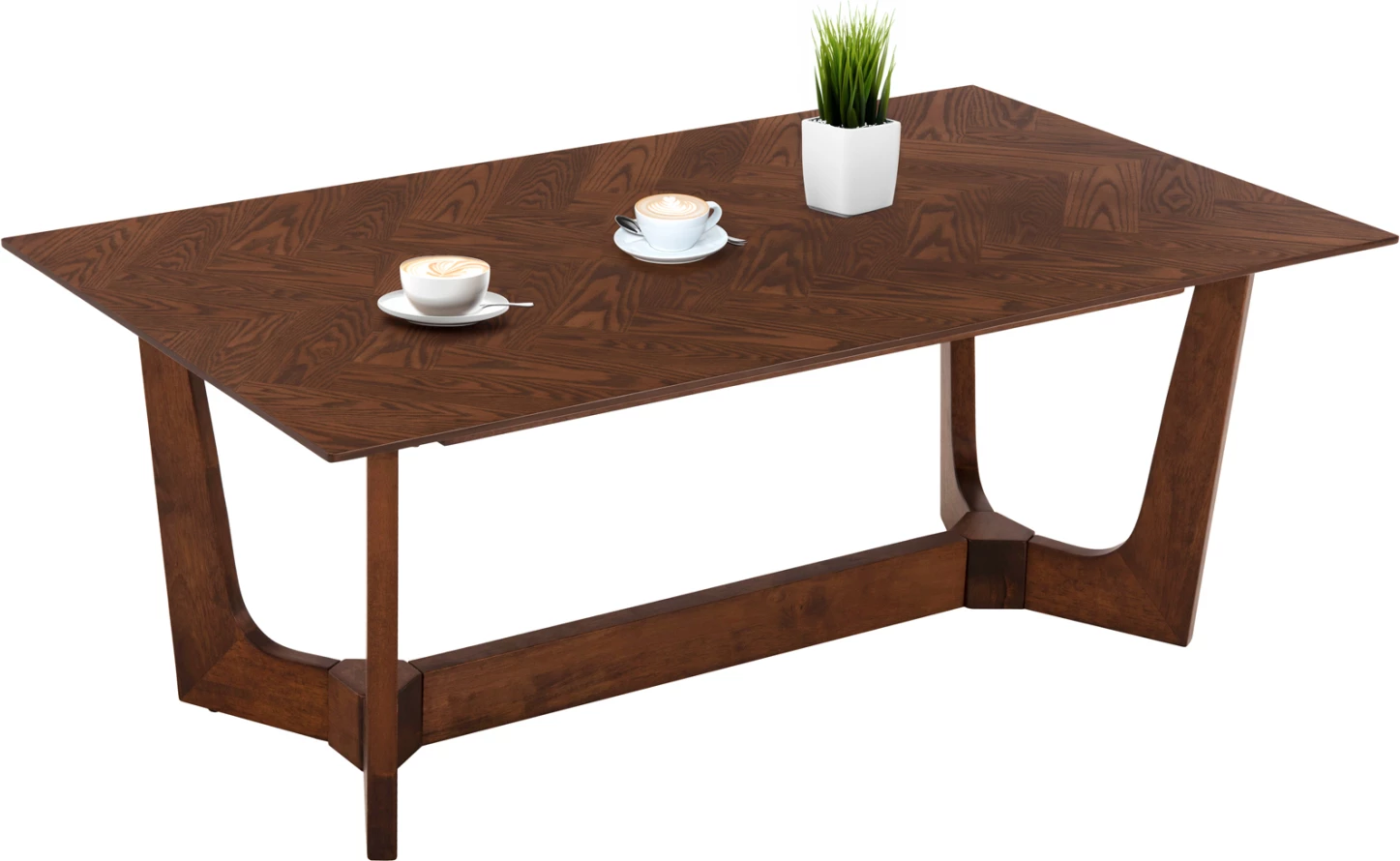 Tavolinë kafeje RIMER, MDF, ngjyrë arre, 120x60x45H cm