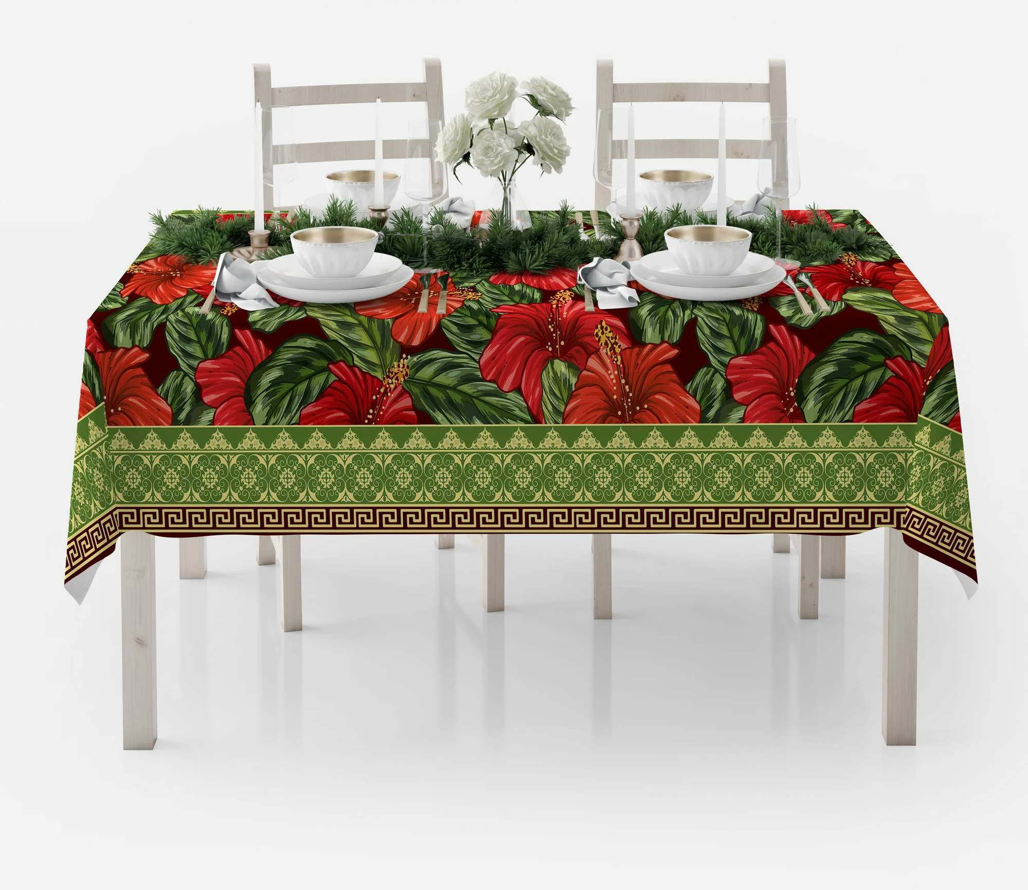 Mbulesë tavoline Hermia Concept, shumëngjyrëshe, HM-Tblnwy26-8, 140x300cm