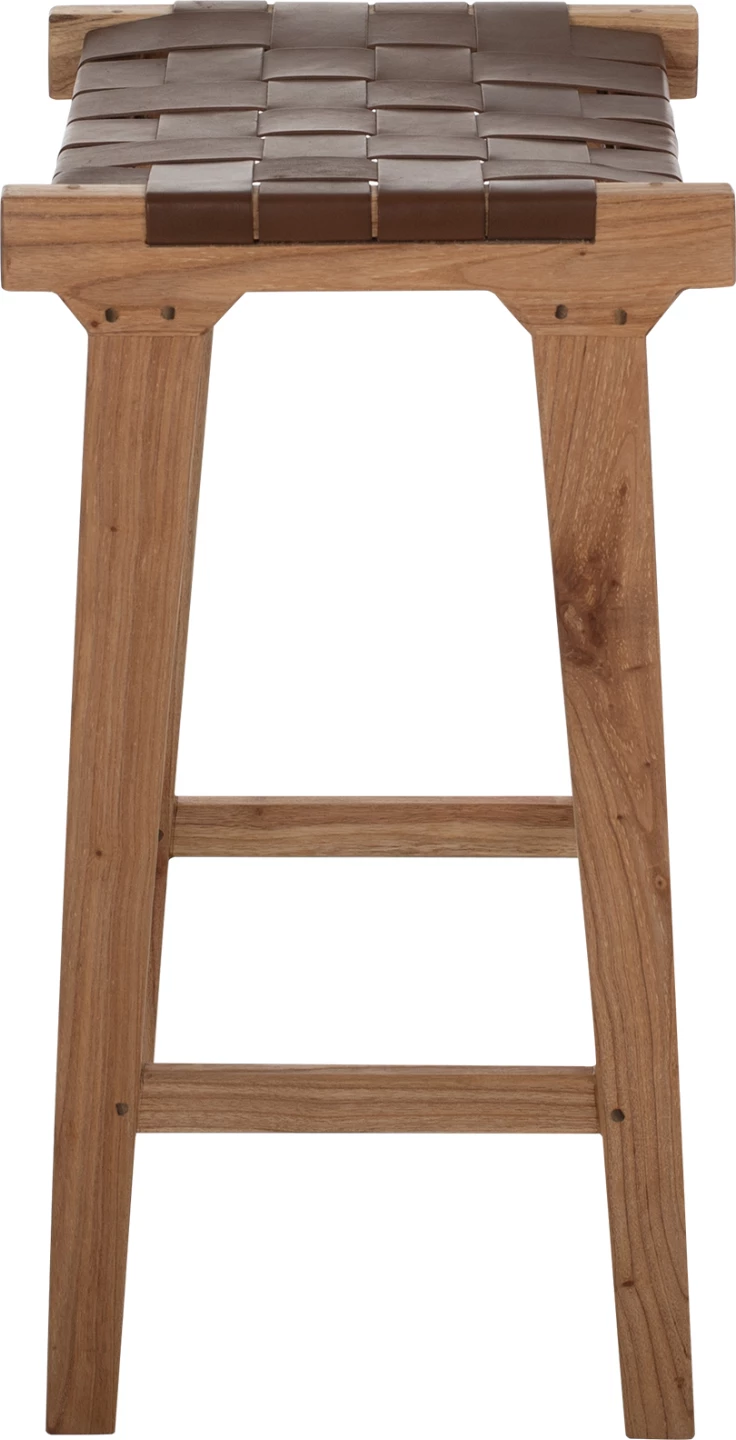 Karrige për bar, dru teak, FH99382.01, 40x35x65 cm