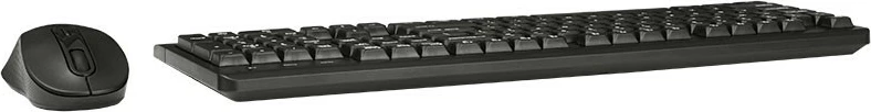 Set tastierë dhe maus Tracer BARTIX II RF NANO, pa tela 2.4 GHz USB nano, tastierë 104 taste me 12 multimedia QWERTY EN-US me mbështetëse kyçesh, maus optik 800–1600 DPI 6 butona, e zezë
