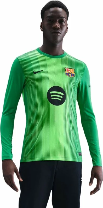Fanellë portieri Nike FC Barcelona 2025/26 për meshkuj, e gjelbër