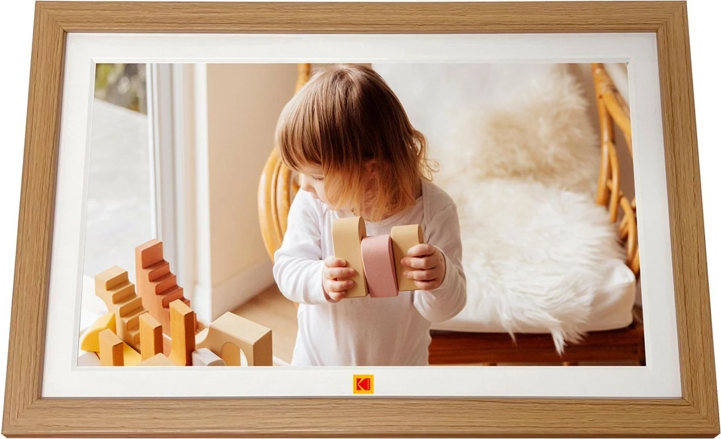 Kornizë digjitale Kodak RCF-1561P, 32GB, WiFi, FHD, kafe