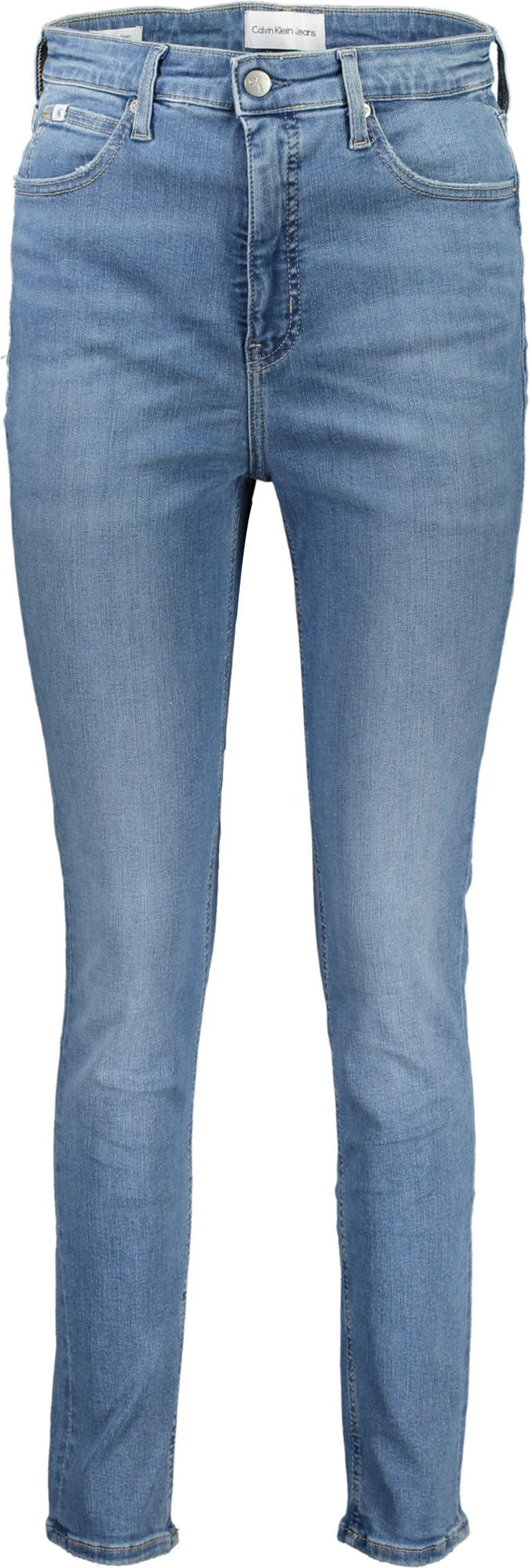 Pantallona xhins për femra Calvin Klein, të kaltërta të çelta