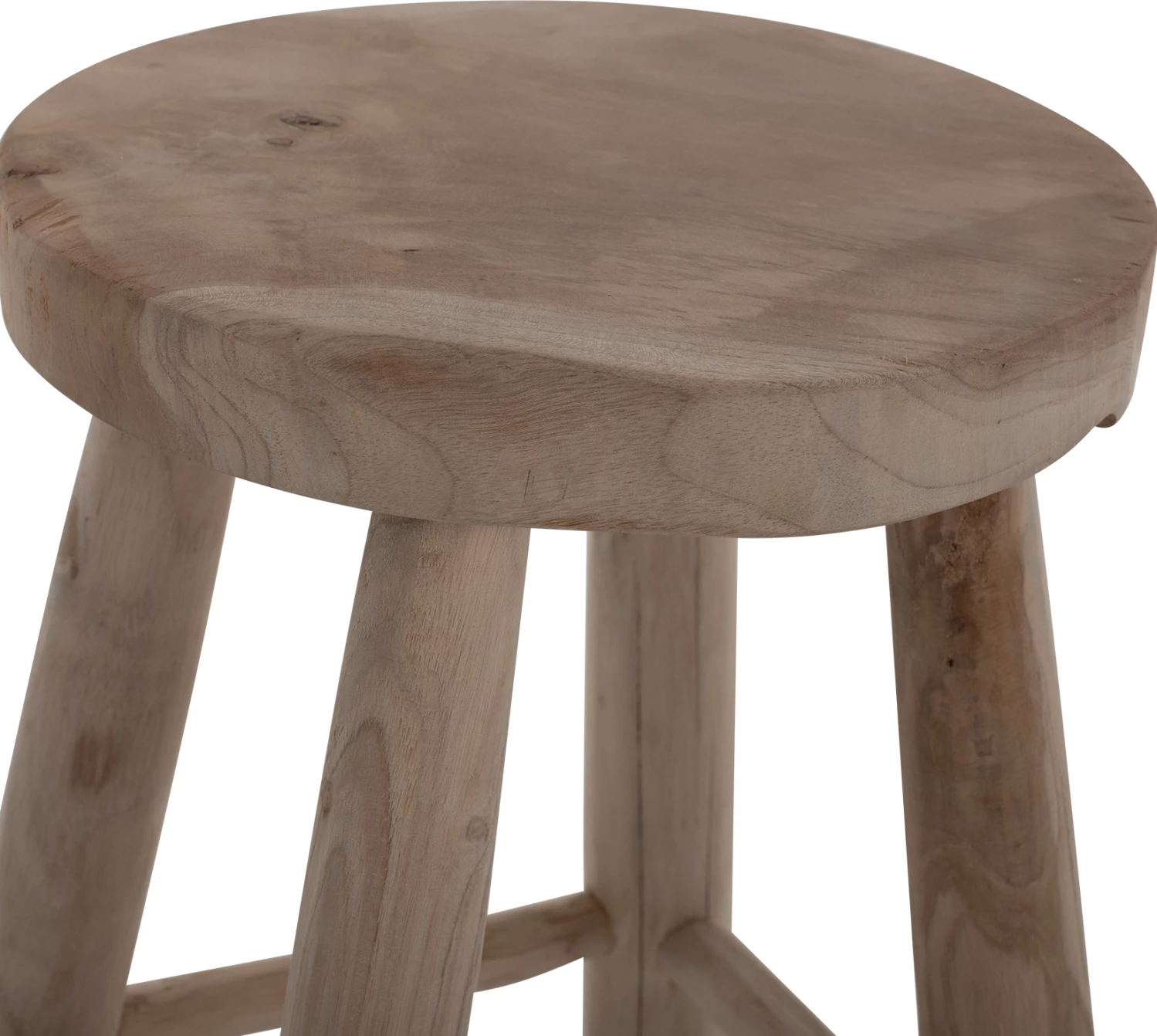 Karrige për bar KONT FH9337 dru tik i fortë e shkurtër natyrale Φ30Χ45Ηcm