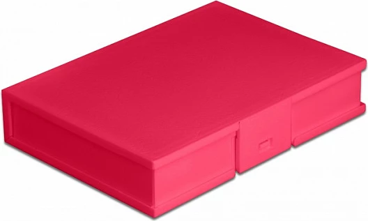 Kuti mbrojtëse DeLOCK Protection Box, për HDD 3.5", 112 x 162 mm, e kuqe