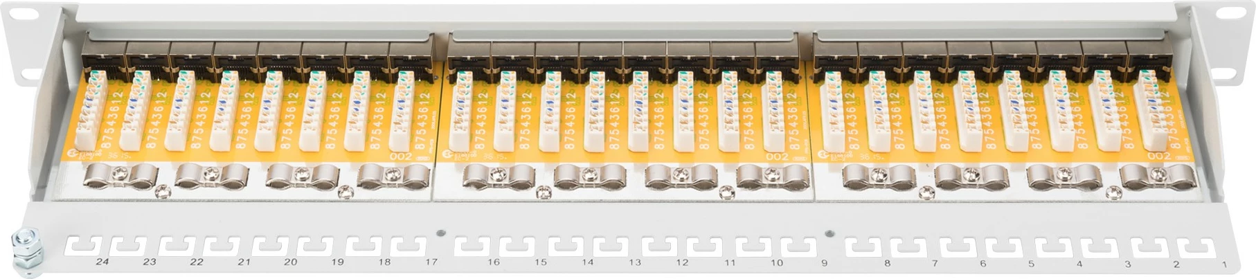 Patchpanel Digitus 24 porta Cat6, 1U, gri