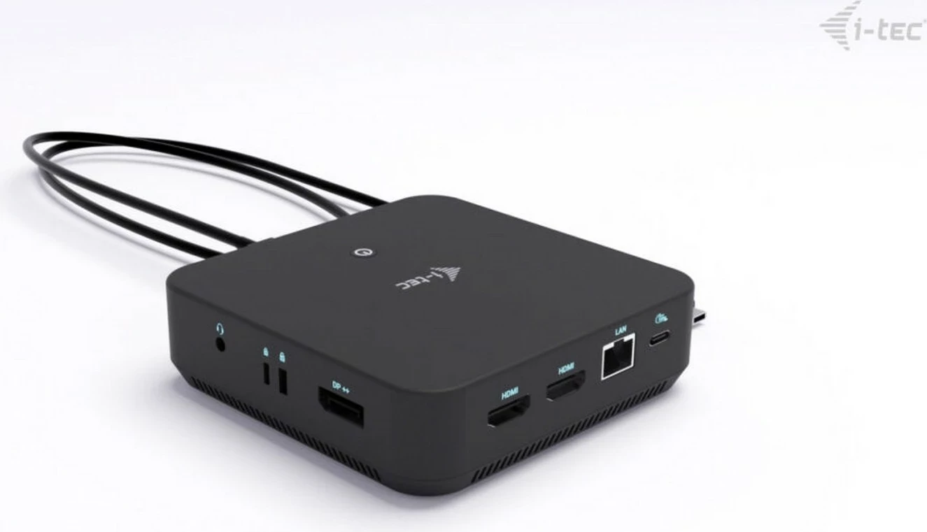 Doking stacion i-tec USB-C DP Dual HDMI, 2xHDMI 4K 60Hz, 1x USB-C (10Gbps), 5x USB-A (3x5Gbps), Power Delivery 100W, LAN, Audio