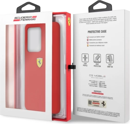 Mbështjellës Ferrari Hardcase FESSIHCS69RE për Samsung Galaxy S20 Ultra, Silikon, Kuq