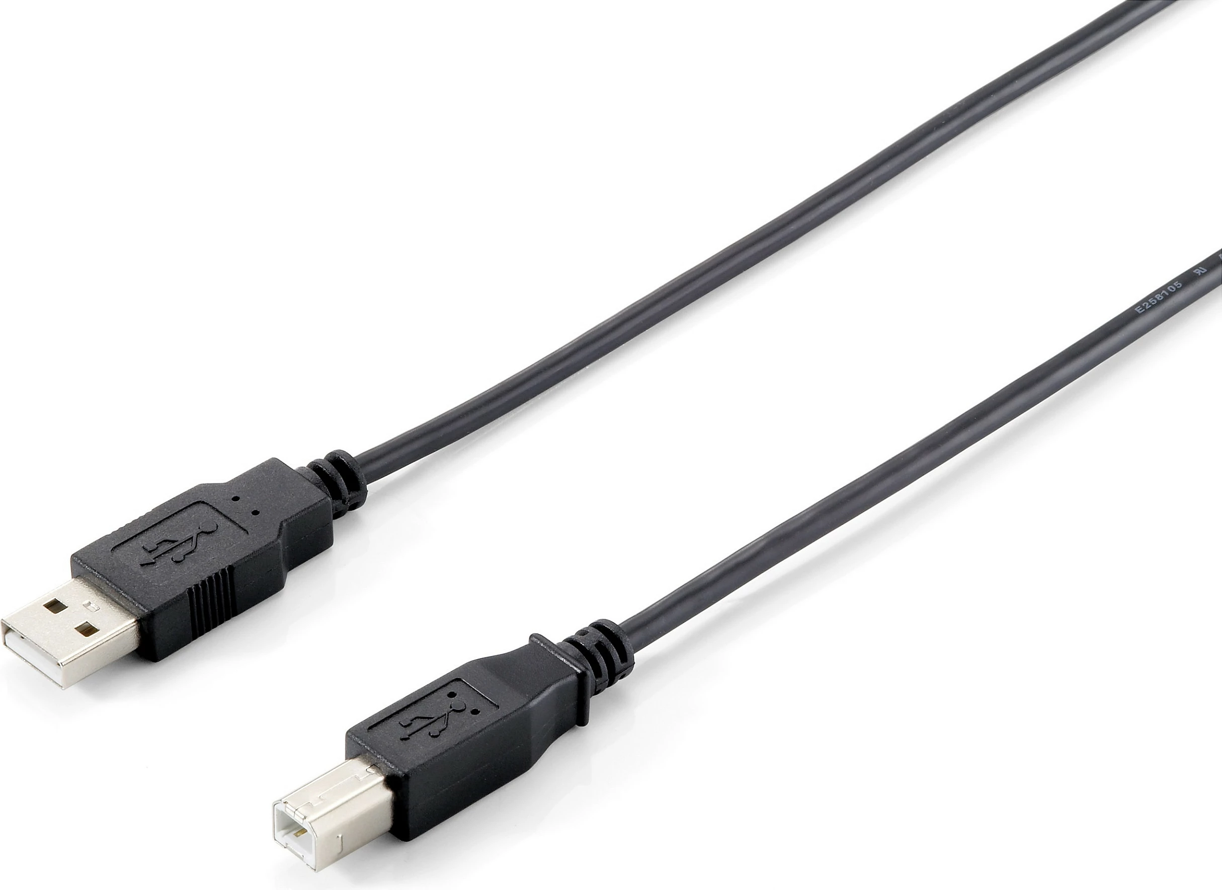 Kabllo USB 2.0 Equip 3m, Type A në Type B, e zezë