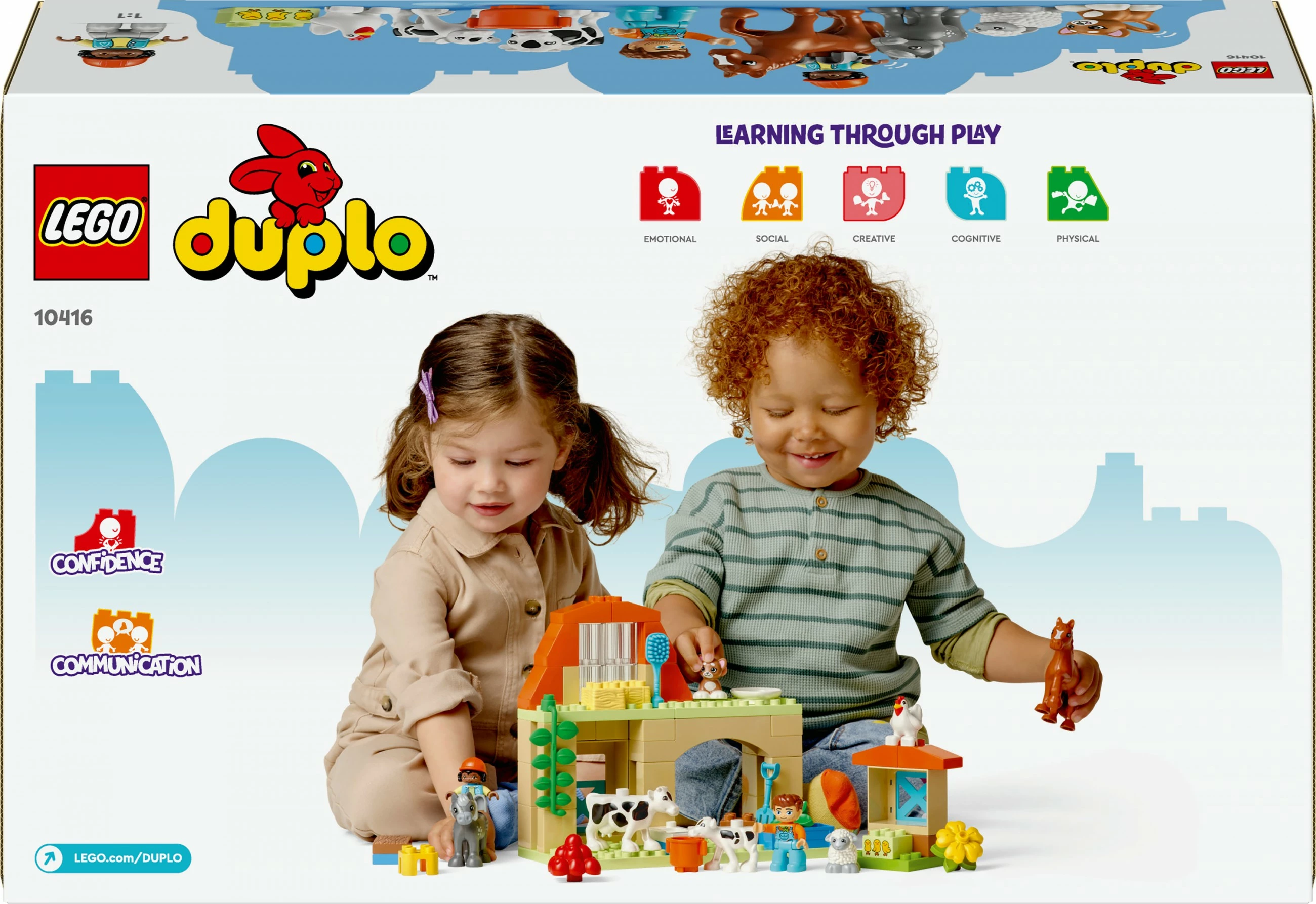 Set ndërtimi LEGO DUPLO 10416, kujdesi për kafshët në fermë, shumëngjyrësh