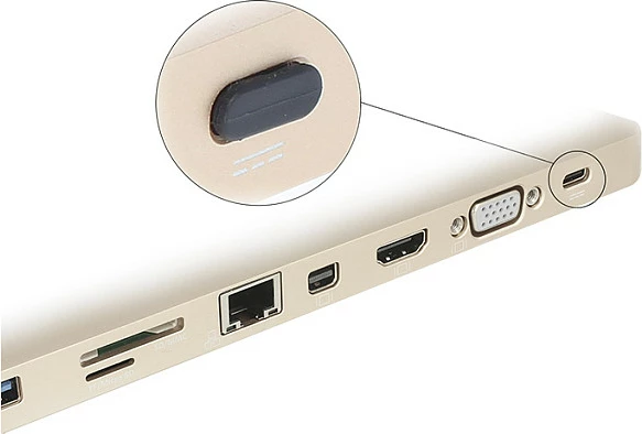 Kapak pluhuri USB Type-C DeLOCK 64014, set 10 copë, PE, i zi