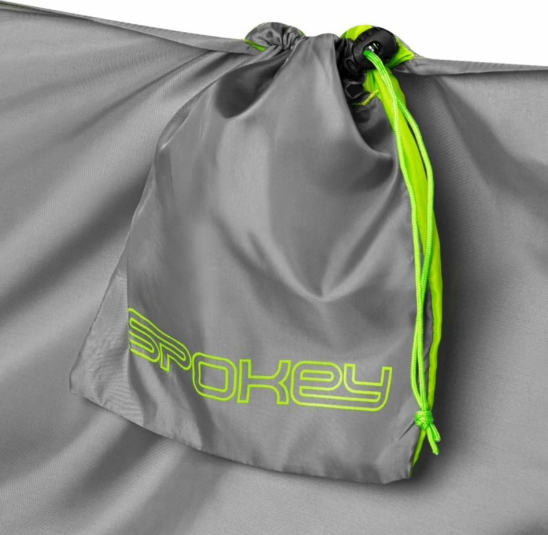 Hammock turistik Spokey Air Rocker, ultralight, për meshkuj dhe femra, jeshil dhe gri [Madhësia: 51 × 16 × 14 cm]