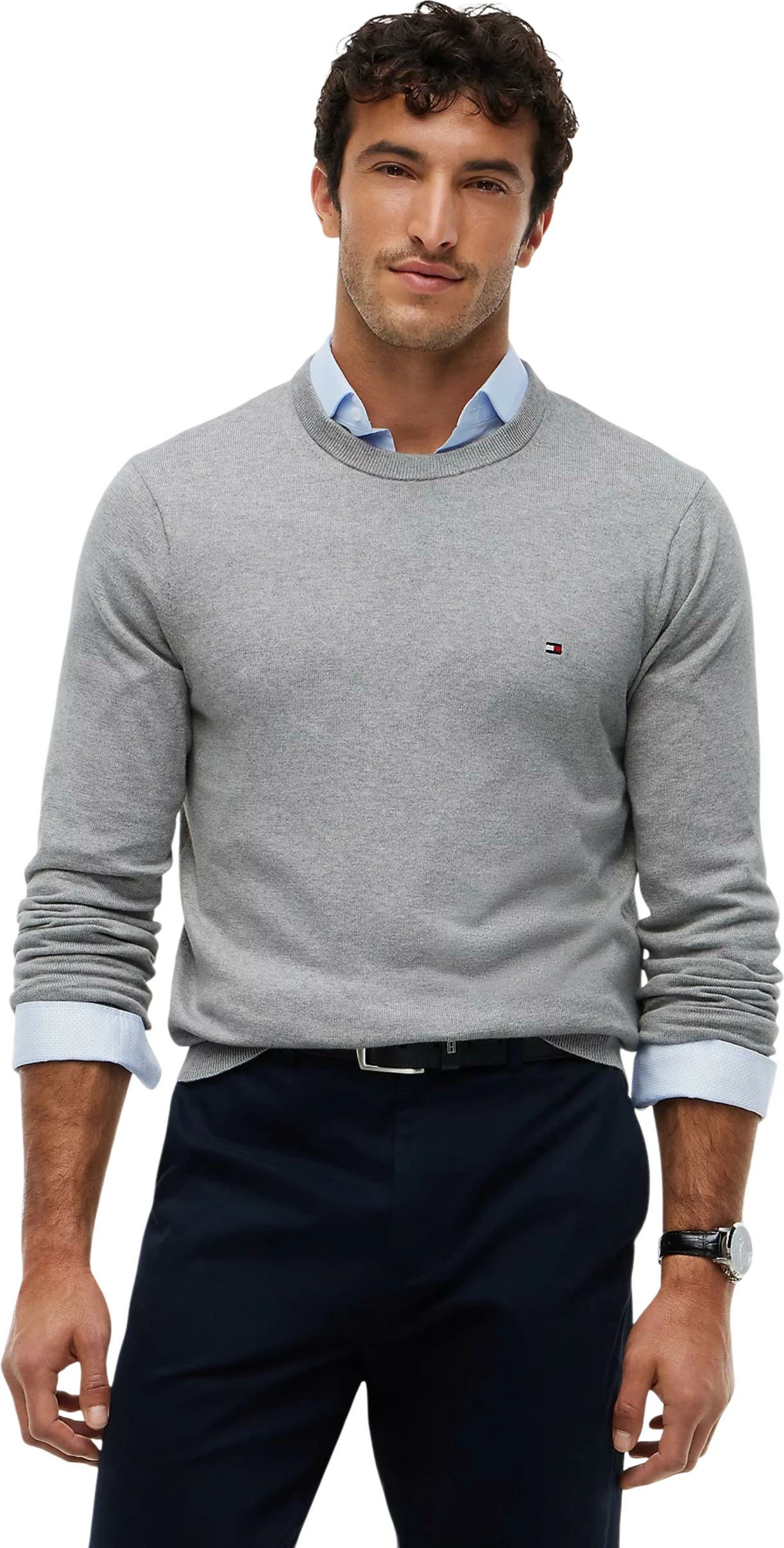 Xhemper për meshkuj Tommy Hilfiger MW0MW28046, gri e çelët