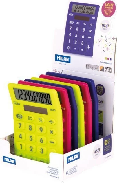 Milan Kalkulator 10-Digit Acid 159906Acd