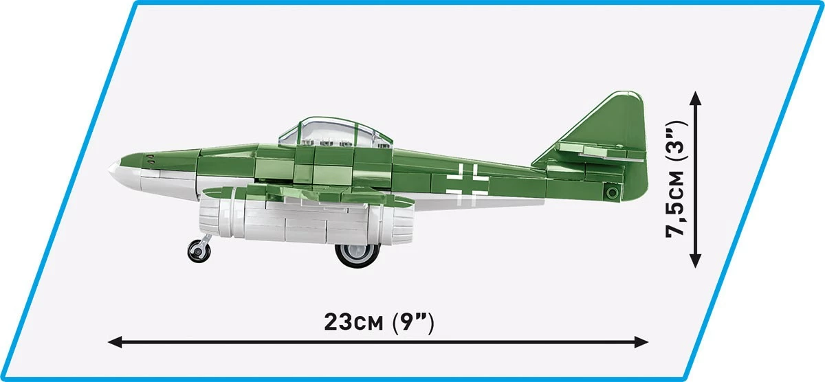 Set ndërtimi Cobi Messerschmitt Me 262, 250 pjesë, plastikë, Historical Collection