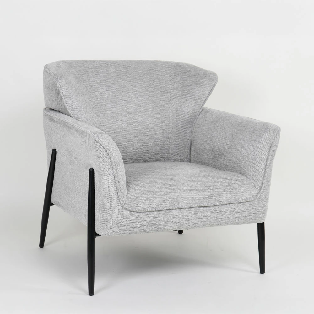 Fotel Lenon, ngjyrë gri, 83x83x85cm