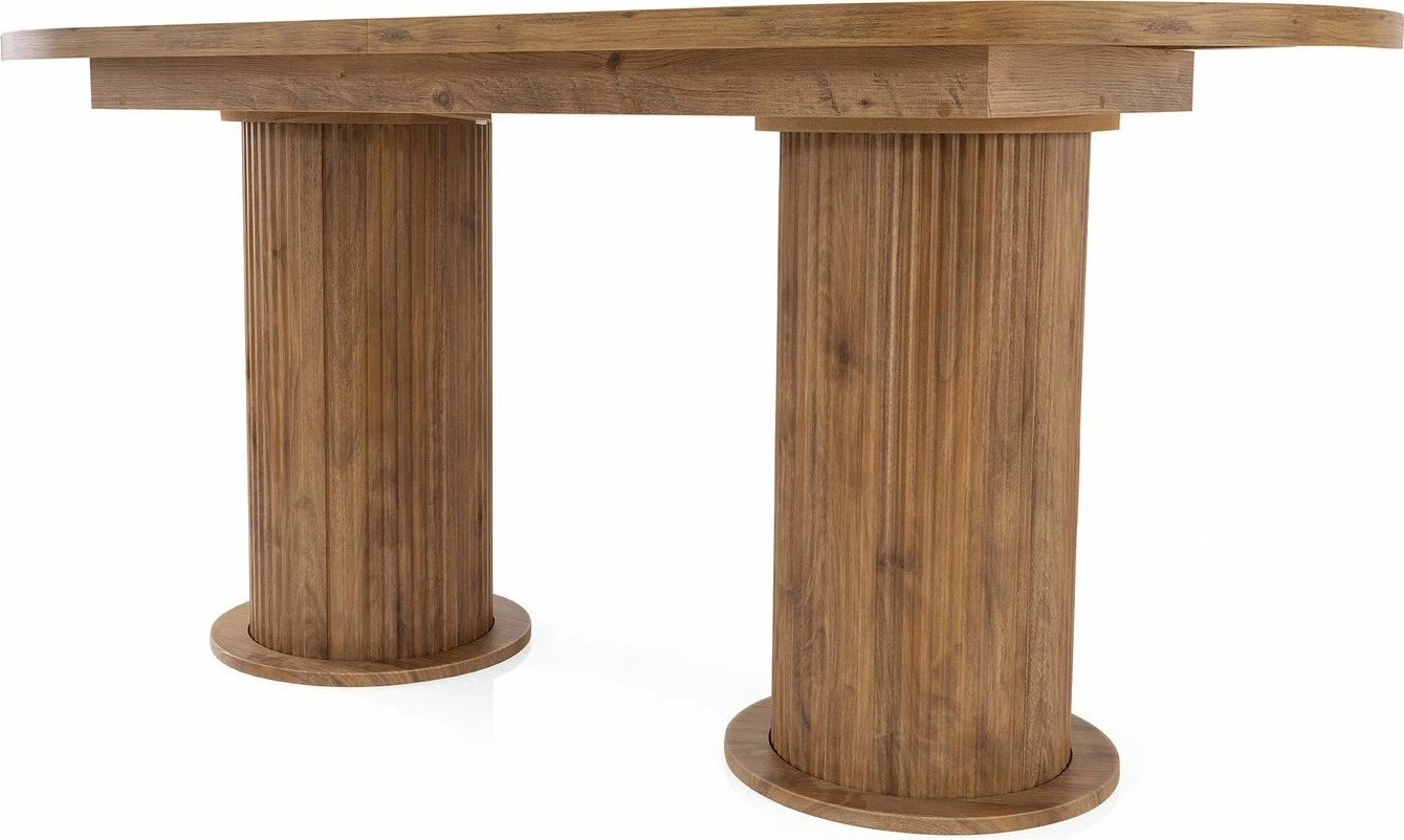 Tavolinë ngrënieje me zgjatje, ngjyrë arre, Skye Decor, Gusto - 2952