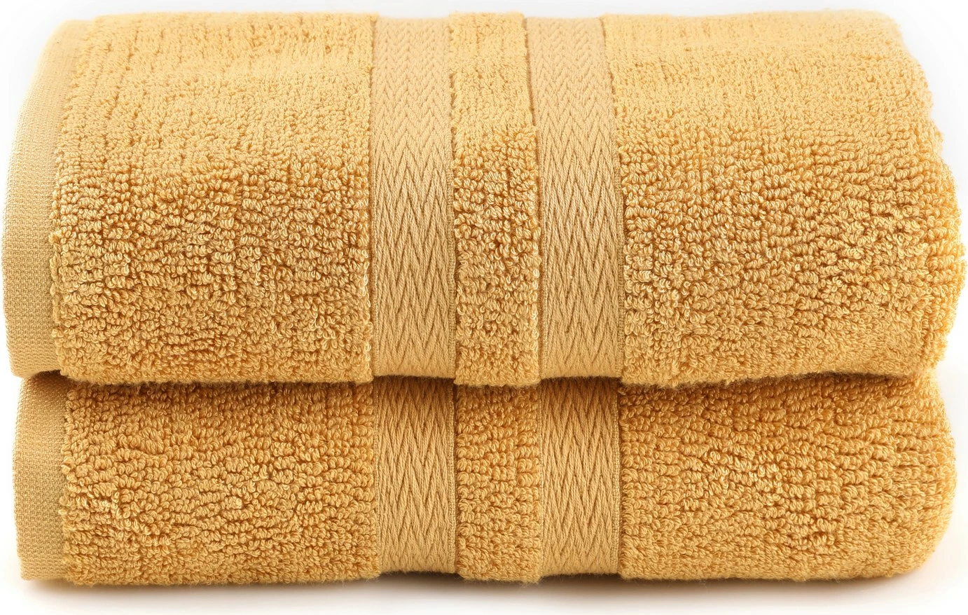 Set peshqirësh banje (2 copë), Mijölnir, Ayliz, ngjyrë mustardë