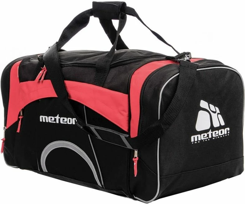Çantë sportive Meteor për meshkuj/femra, e zezë me të kuqe