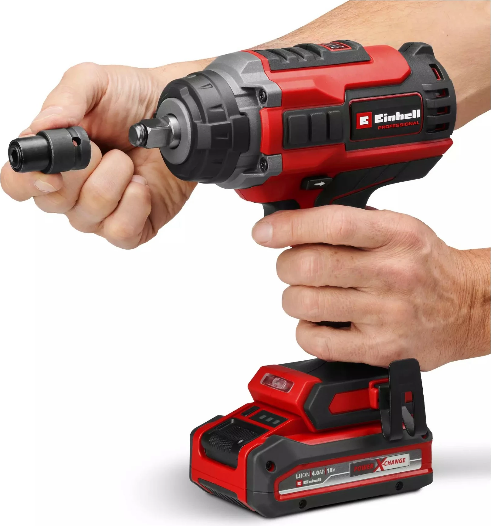 Impaktues Einhell Impaxxo 18/400, brushless, 18V, 400Nm, i zi/kuq