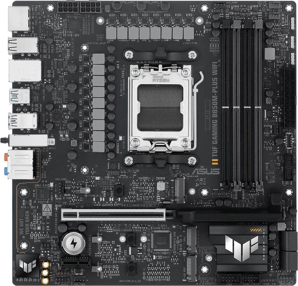Pllakë amë Asus TUF Gaming B850M-Plus WiFi 90MB1IY0-M0EAY0 e zezë