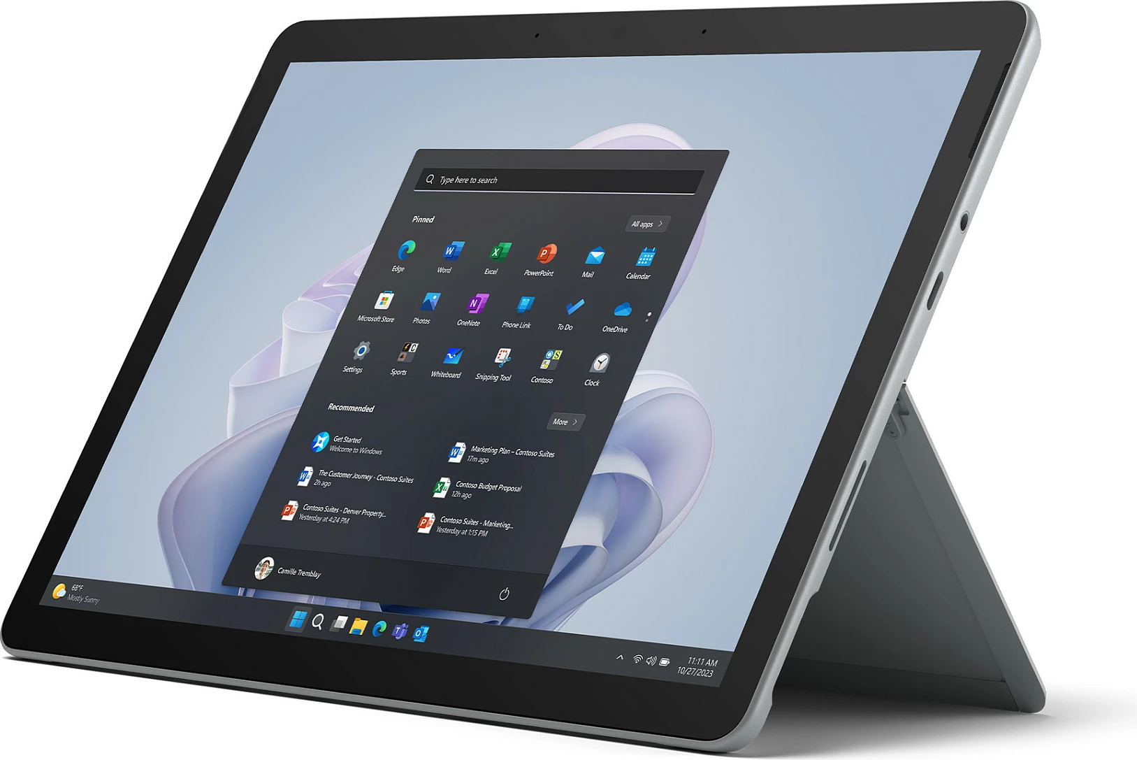 Tablet PC Microsoft Surface Go 4, 256 GB, 8 GB, Windows 11 Pro, Platinum