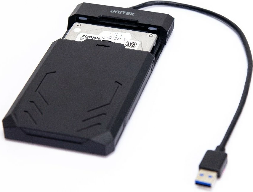 Kasë Unitek Y-3036 për HDD/SSD 2.5", USB 3.0, e zezë