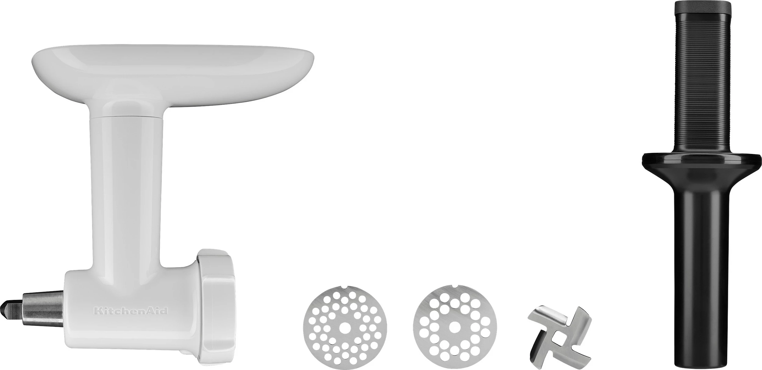 Mulli mishi KitchenAid 5KSMFGA, pjesë të larshme, plastikë/inoks, bardhë