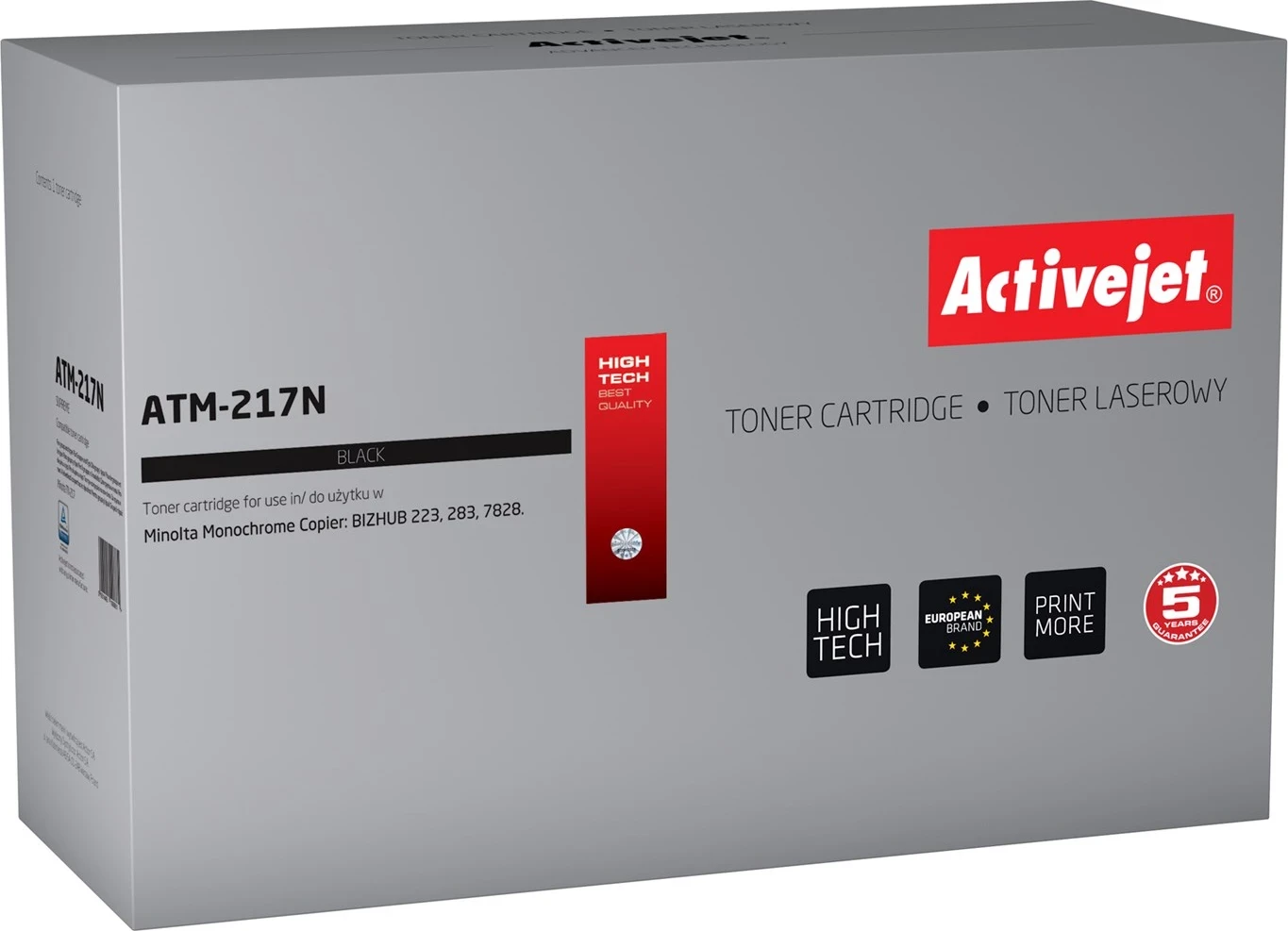 Toner zëvendësues Activejet ATM-217N për printer Konica Minolta, i zi