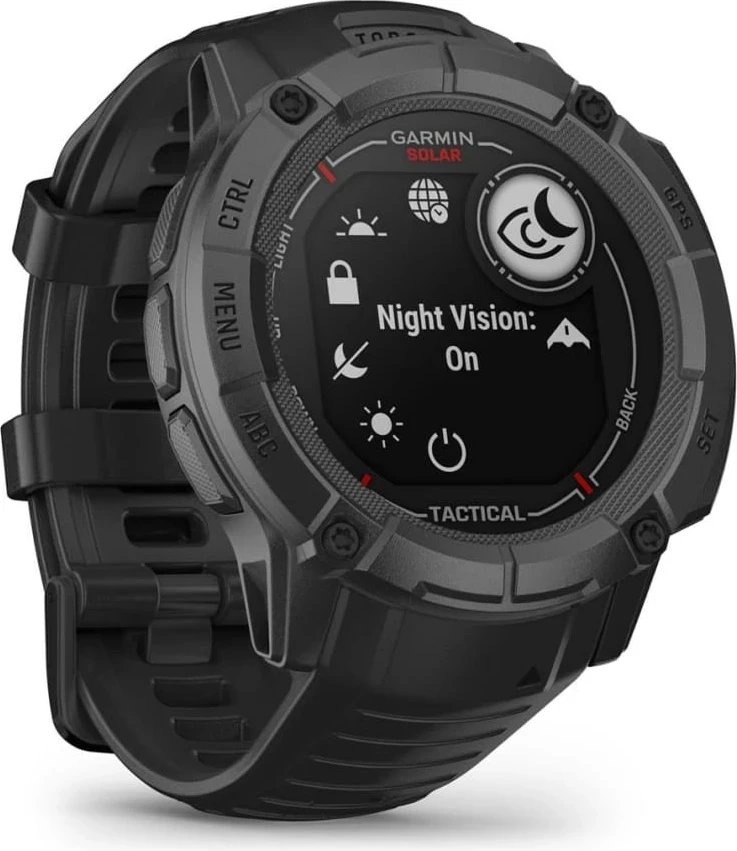 Smartwatch Garmin Instinct 2X Solar Tactical Edition, 50mm, GPS, Ekran me prekje, i zi