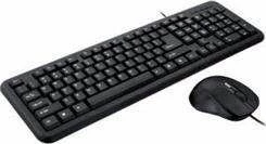 Tastierë + maus iBOX IKMOC2005070U, USB 2.0, US layout, set me kabllo, e zezë