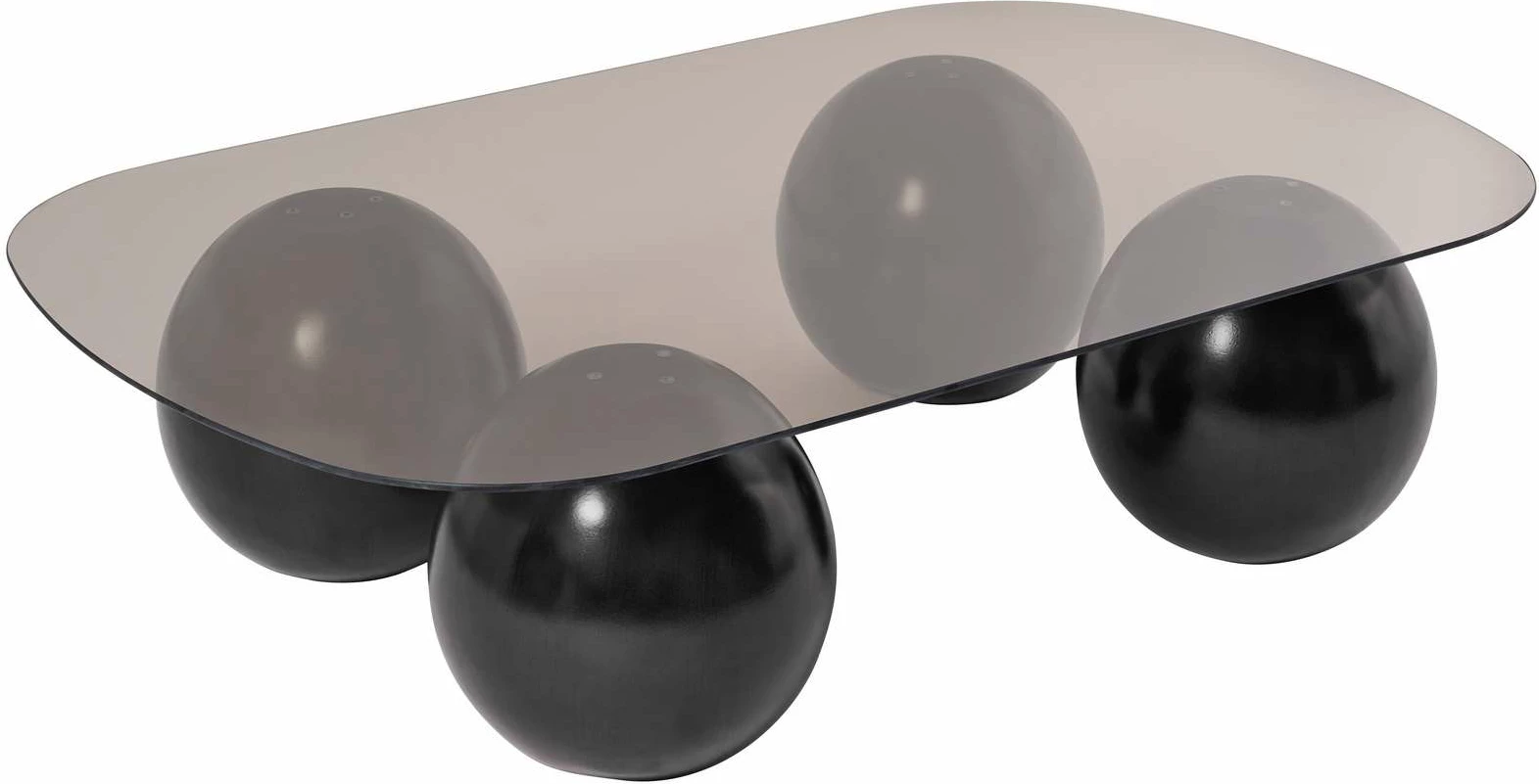 Tavolinë kafeje Nordure, Evara, e zezë, bronzi